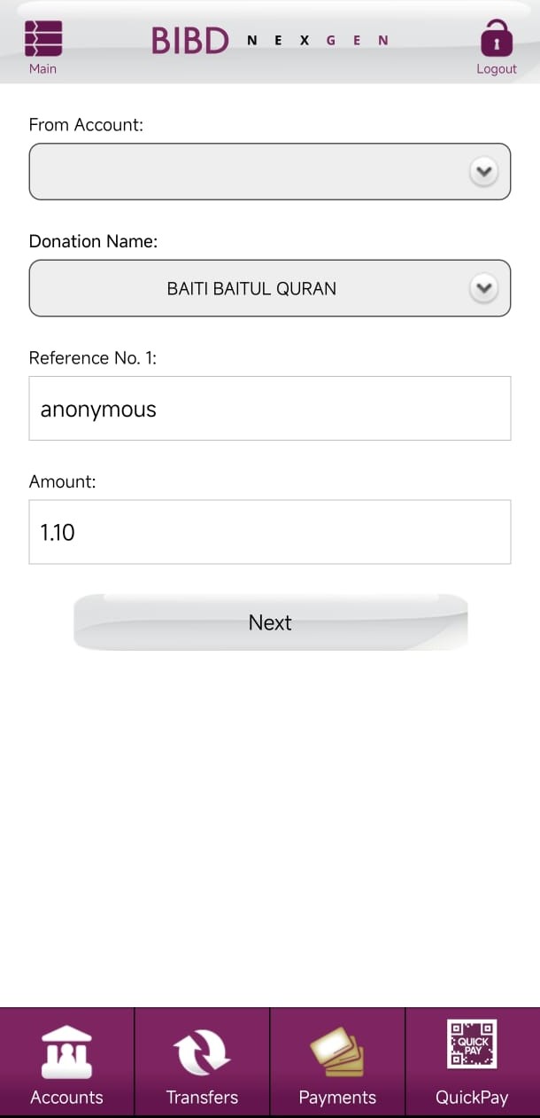 BIBD app screenshot — Step 6