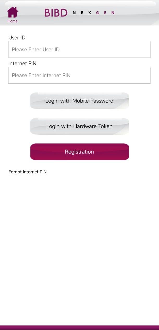 BIBD app screenshot — Step 1